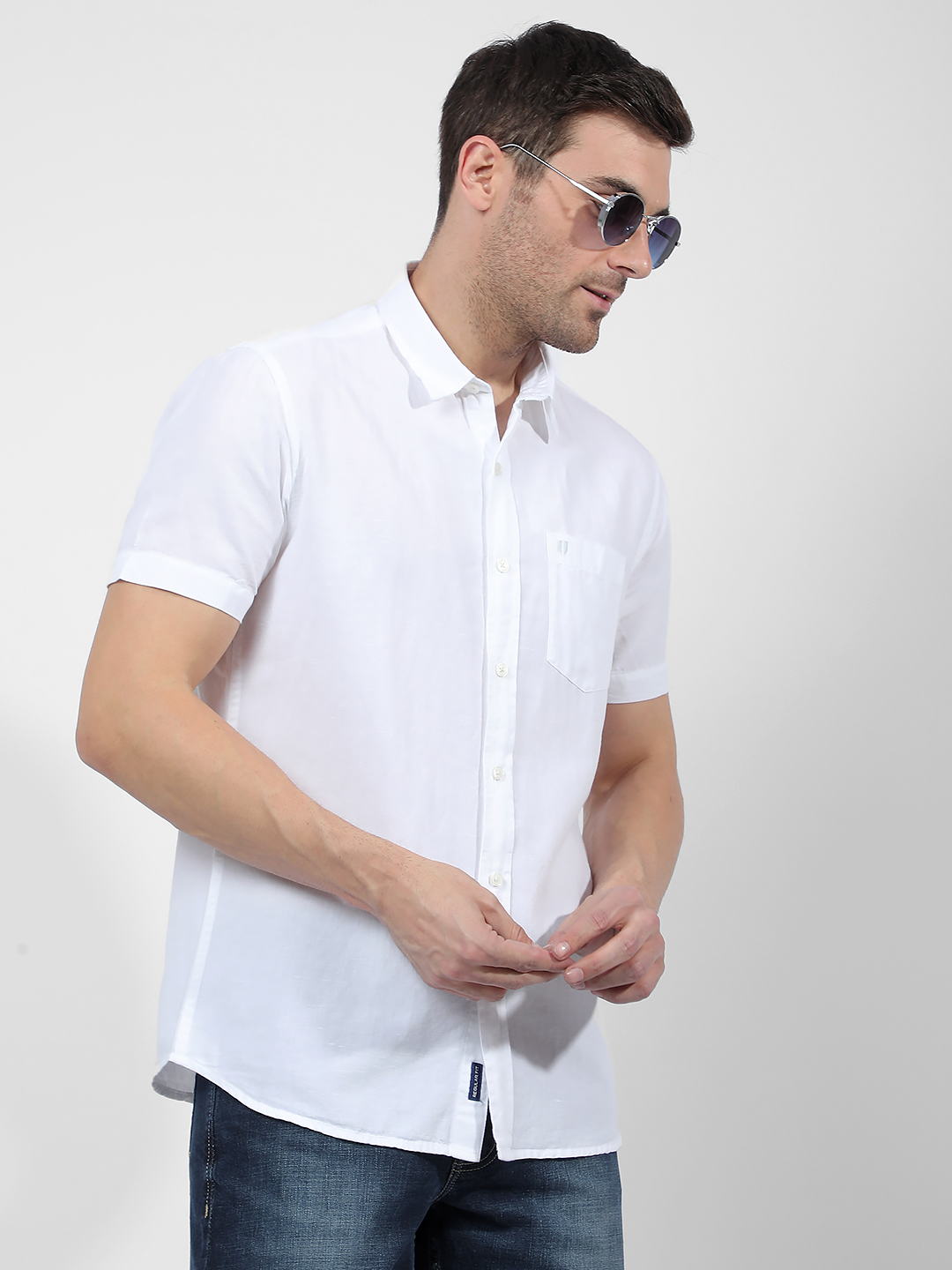 Numero Uno Men Solid White Shirt